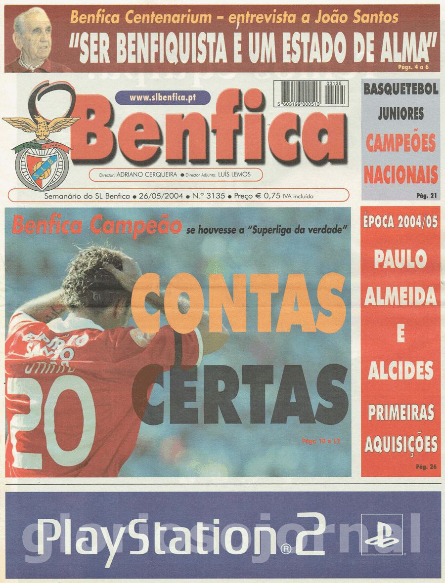 jornal o benfica 3135 2004-05-26